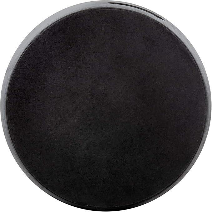SAFAVIEH Outdoor Zuri Black Modern Concrete Round Accent Table