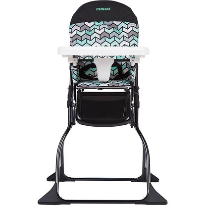 Cosco Kids Highchair for Baby, Simple Foldable High Chair, Convenient, Lightweight, and Compact Design, Spritz