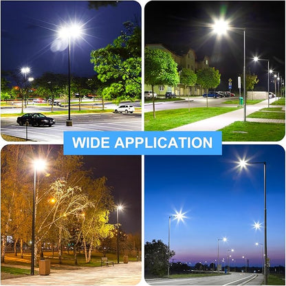 450W LED Parking Lot Light 67500LM with Slip Fitter, 5000K Shoebox Pole Light, AC100-277V, IP65 Waterproof Commercial Street Area Lighting for Driveway/Roadway/Yard