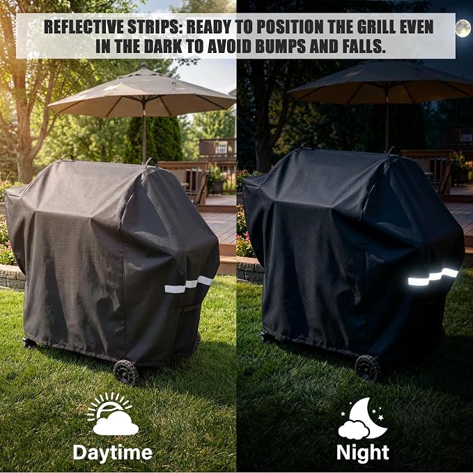 Grill Cover for 850FB2/850M and 1300M PB1250CS Pit Boss Grills,600D Heavy Duty Water-Resistant BBQ Cover with Adjustable Windproof Straps for Pit Boss Wood Pellet Grills All-Season Protection
