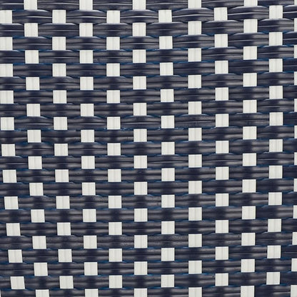 SAFAVIEH Outdoor Collection California Navy/White/White Bistro Side Chair Set of 2 (Fully Assembled)