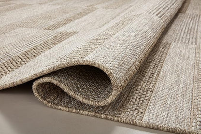 Loloi Dawn Collection Indoor/Outdoor DAW-03 Brown 2'-3" x 3'-9" Accent Rug