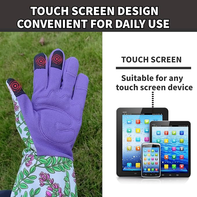 Long Gardening Garden Gloves,Thorn-proof&Puncture Resistance Rose Cactus Gauntlet Glove for Gardener,Gifts