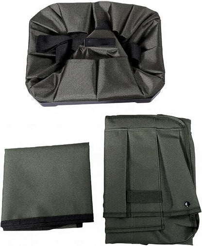 Diydeg Garden Tool Bag Organizer, Heavy Duty 600D Oxford Fabric with 10 Pockets and Apron Soil Replacement Mat, Foldable Standable Gardening Tote for Indoor Outdoor Use
