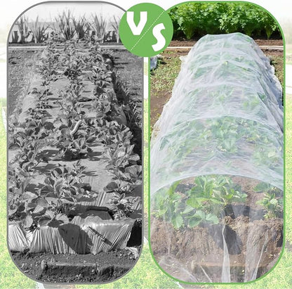 Garden Insect Netting for Raised Beds Extra Large Fruits Tree Netting Pest Barrier White Ultra Fine Mesh Row Bed Covers Net for Vegetable Fruit Protection from Insect Bird Animals(20 x 33 ft)