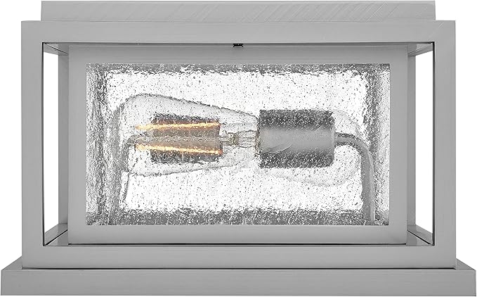 Hinkley Republic Small Pier Mount Lantern 12V, Low Voltage Satin Nickel