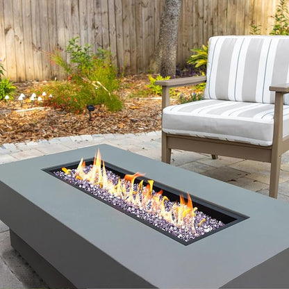 Mr. Fireglass 10 Pounds Fire Glass - 1/2 Inch High Luster Reflective Tempered Glass Rocks for Fireplace Fire Pit Table and Landscaping, Purple