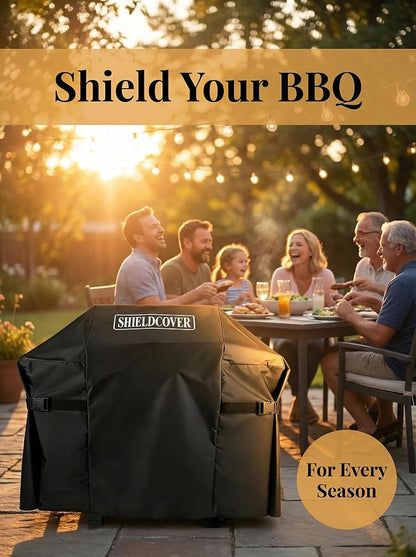 Heavy Duty Grill Cover for Weber Spirit 2 Series - All Weather 800D Oxford Fabric BBQ Cover for Spirit II E-210 E-310, Spirit 300 & 200 Series, Waterproof & Fade Resistant