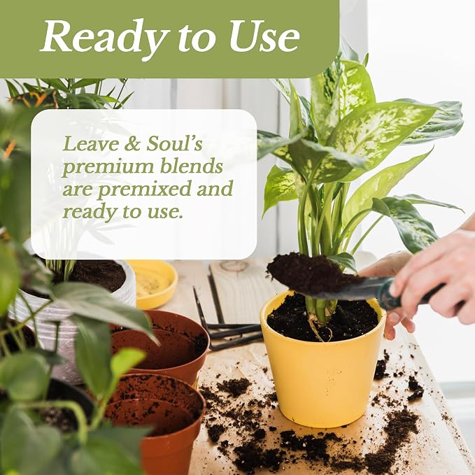 Professional Peace Lily Soil 8.2 Quarts Ready to Use, Premium Potting Soil for Peace Lily Plant Indoor, Peat Moss Coco Coir Perlite Dolomite, Well Draining Peace Lily Potting Soil Made in USA
