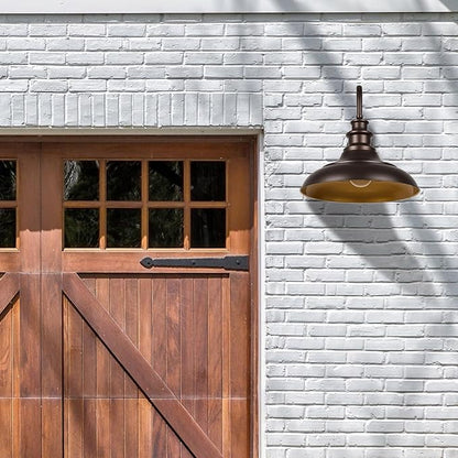 Exterior Farmhouse Barn Light, 2PCS Dusk to Dawn Outdoor Lighting, 16 Inch Vintage Outside Garage Lights Fixtures for Patio Frontdoor Entryway Doorway