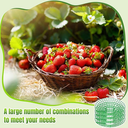 45 Pieces Strawberry Supports Strawberry Plant Holders Stand Waterproof Strawberry Plant Trellis Protectors Reusable Strawberry Growing Racks Frame for Plant Flower Fruit Strawberry Garden Planting