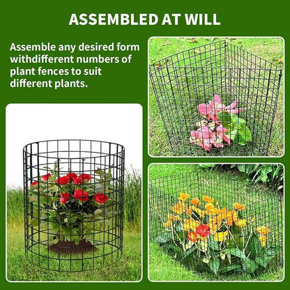 10 Packs Round Plant Protector from Animals,Metal Wire Mesh Garden Plant Cages for Outdoor Gardening Supplies, Garden Protection Rabbits Chickens Ducks for Vegetables, Flowers, Shrubs (12'' x 12'')