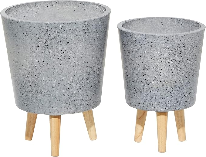Deco 79 46545 Planter, Grey