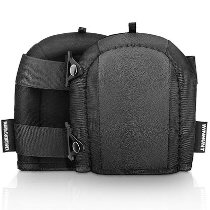 Lightweight Foam Knee Pads for Men - Non-Slip Thick Soft Padding, Strong Straps, Easy-Fix Clips - Perfect Knee Pads for Flooring, Gardening