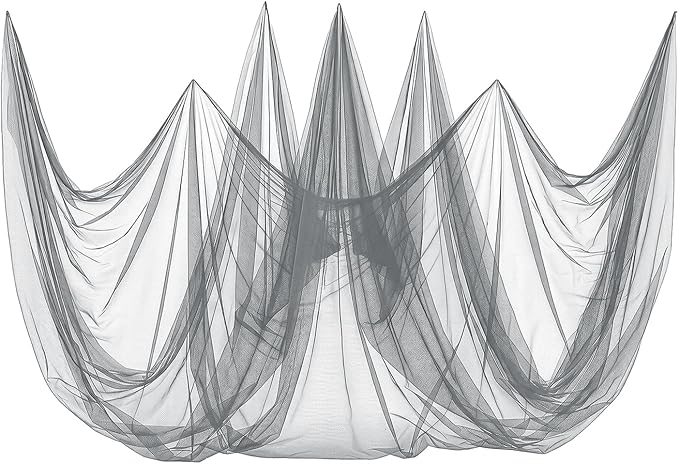 ANPHSIN 33x10Ft Ultra fine Mosquito Net for Patio - Mesh Netting Screen for Outdoor Garden Porch Balcony, Protects Skin & Plants from Bugs, Birds, Gray