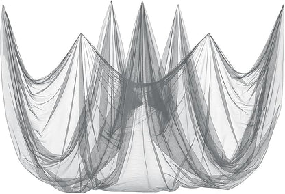 ANPHSIN 33x10Ft Ultra fine Mosquito Net for Patio - Mesh Netting Screen for Outdoor Garden Porch Balcony, Protects Skin & Plants from Bugs, Birds, Gray