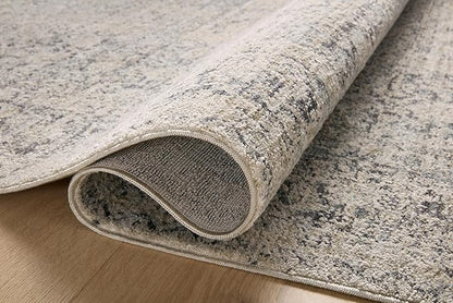 Loloi Amber Lewis Alie Collection ALE-01 Stone/Mist 2'-7'' x 12'-0'', .13'' Pile Height, Runner Rug