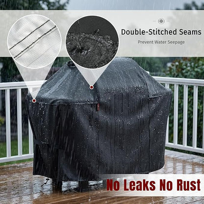 SHINESTAR 58 Inch Upgraded Grill Cover for Weber Genesis II 300 Series, Heavy Duty Oxford Fabric BBQ Cover Waterproof UV Protection, Windproof with Adjustable Magic Tape Straps