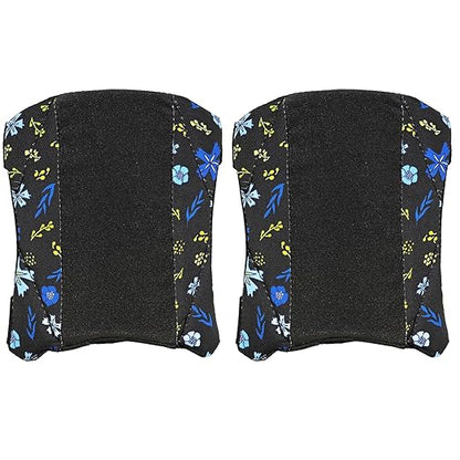 Garden Knee Pads for Women, Lightweight Waterproof KneePads for Gardening, Anti Slip Leather Foam Padding Kneeling Pads for Flooring and Carpet Cleaning, House work, Gardening Maintain, Knee Protector, Blue Flower