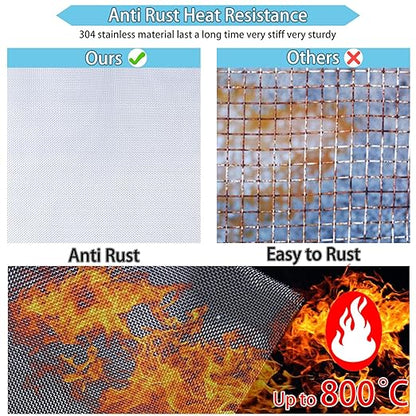 Wire Mesh Roll 11.8 in X 9.84 Ft 304 Stainless Steel Woven Wire Screen Mesh Never Rust，Pest Rat Mesh for Preventing Rats Squirrel and Mouse Access TXZWJZ