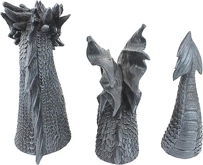 Design Toscano The Dragon of Falkenberg Castle Moat Lawn Garden Statue, 28 Inch Long, 14 Inch Tall, Cast Stone Resin, Gray Stone Finish