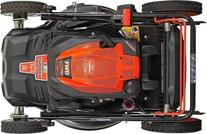 YARDMAX 22 in. 201cc Select PACE 6 Speed CVT High Wheel FWD 3-in-1 Gas Walk Behind Self Propelled Lawn Mower, Black (YG2860)