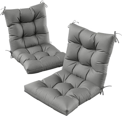 Patio Seat&Back Chair Cushions for Outdoor Furniture，Comfortable Cushions for Rocking/Dining/Lawn Chair-Set of 2