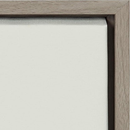 Kate and Laurel Sylvie The Family Tree Framed Canvas Wall Art by Rachel Lee, 18x24 Gray, Adorable Bird Art for Wall