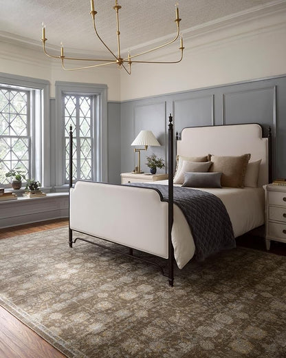 Loloi Magnolia Home by Joanna Gaines Mona Collection MOA-03 BARK/Natural 2'-6" x 4'-0" Accent Rug