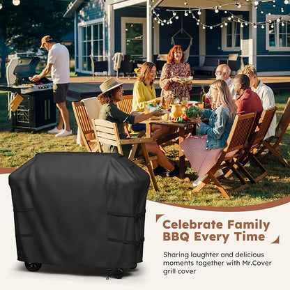 MR. COVER Grill Cover for Weber Spirit 200/300 Series, 52 Inch 600D Heavy Duty Waterproof BBQ Cover, Rip-Proof Fade Resistant Gas Grill Cover for Weber Spirit E310 E315 E325 with Air Vent & Drawstring