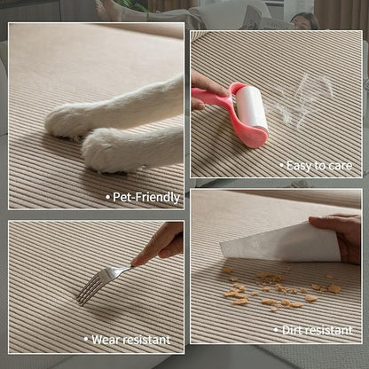 OHSIO Sectional Couch Covers, Wear Resistant Stretch Sofa Covers Washable Soft Couch Cushion Covers Anti Slip Furniture Protector Sofa Slipcovers for Pets (2 Pieces 2 Seaters Cover, Light Brown)