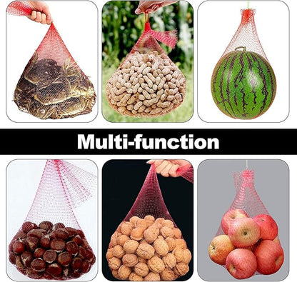 Melon Hammock Watermelon Nets, 18inch 50pcs Heavy Duty Watermelon Net for Garden Melon Net for Trellis Vertical Garden Growing, Honeydew Melon Nets with Drawstring(16-22lbs)