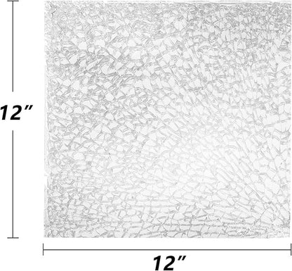 GASPRO 20 lbs Fire Glass for Propane Fire Pit, 1/2-Inch Decorative Firepit Glass Rock for Gas Fireplace, Ice Clear