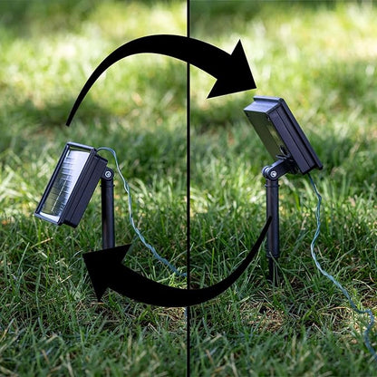 Novelty Lights 100 Light Solar Powered LED Outdoor Mini Light String, 50 Feet on Green Wire, Pure White 5mm Bulbs, Automatic Dusk to Dawn Operation
