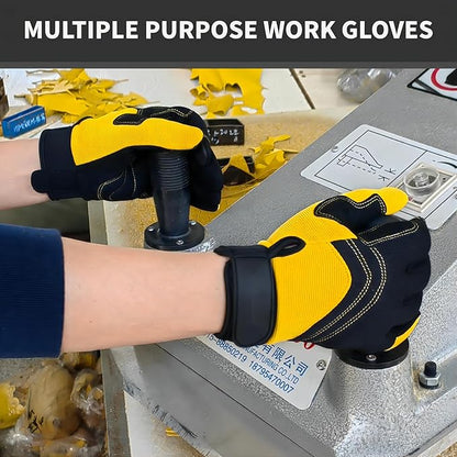 Thorn Proof&Puncture Resistant Gardening Gloves with Grip,Garden Glove for Women, Leather Yard Work Gifts