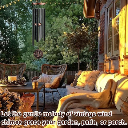 Wind Chimes for Outside, Vintage Tree of Life Deep Tone Wind Chime Outdoor Clearance, Memorial/Festivals/Birthday Gift for Mom Dad Women Grandma, Garden Porch Patio Decor (32" Tree of Life)