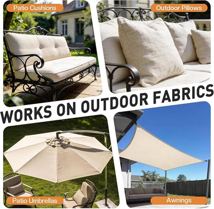 BERlOVE Outdoor Fabric Protector Spray: Waterproof & UV Protection for Patio Furniture, Upholstery, Cushions, Umbrellas and More– Durable Water Shield, 25.6oz（Pack of 2）