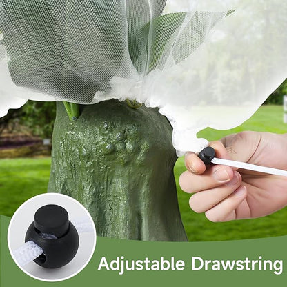Bird Netting for Blueberry Bushes, 3 Pack 3.2 X 2.6 Ft Cicada Netting for Fruit Trees, Blueberry Bush Netting Cover, Protective Garden Plant Covers for Tomatoes, Flowers, Vegetables