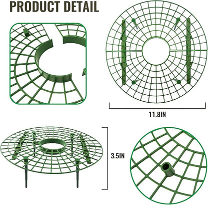 12 Pack Strawberry Supports, strawberry holder plants live for planting,Strawberry Growing Frame,Strawberry Trellis for Keeping Fruit Elevated to Avoid Ground Rot (green-12 pack)