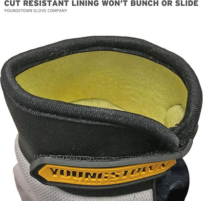 Youngstown Glove Cut Resistant General Utility Synthetic Work Gloves For Men - Kevlar Lined - Gray, X-Large