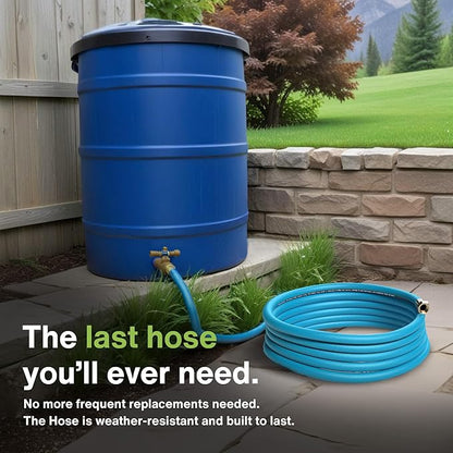 Aeromixer THE HOSE - 3/4 Inch Garden Hose 25Ft, Kinkless Commercial Garden Hoses, Heavy Duty Industrial Water Hoses for Outdoors, 650 PSI High-Pressure Watering Tool for Farming and Gardening