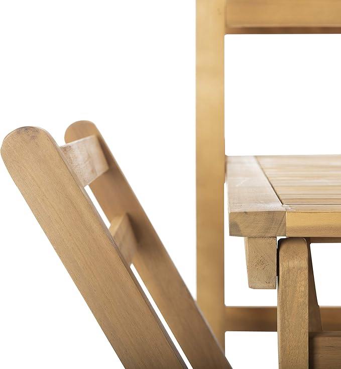 SAFAVIEH PAT6756A Outdoor Collection Griffen Balcony Natural Set Dining Cabinet