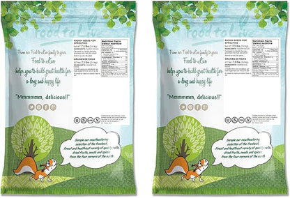 Radish Seeds for Sprouting, 15 Pounds – Edible Seeds, Pure, Vegan, Kosher, Bulk. Rich in Vitamin C. High Germitation Rate. Grow Sprouts, and Microgreens for Salad, Sandwiches, Rolls.