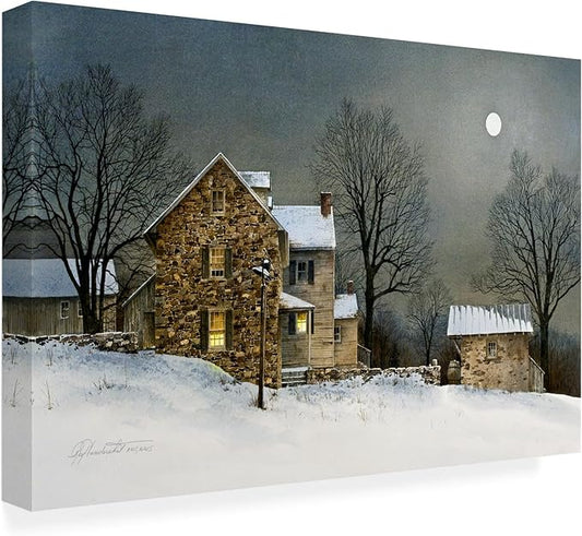 Outdoor Canvas Art - Ray Hendershot 'SNOW COVER' Wall Art for Outdoor Spaces, Patios, or Gardens by Trademark Fine Art