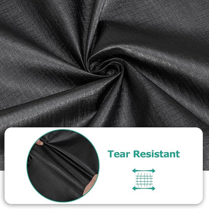 SunPatio Outdoor Waterproof Pellet Grill Cover Compatible with Traeger 34 Series Wood Pellet Grill and Smoker, Texas and More Full Length BBQ Barbecue Cover, All Weather Protection, Black