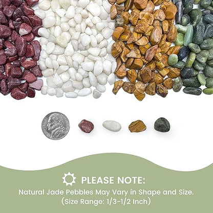SIDONG 10 LB Natural Gravel Pebbles, 2/5 Inch Small Pea Gravel Stones, Decorative River Rocks for Succulents, Aquariums, Vases, Indoor Plants, Garden Landscaping, DIY