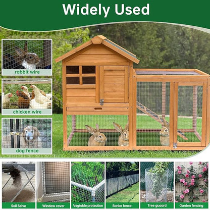 Amagabeli Hardware Cloth 1/2 inch 36inx50ft 19 Gauge Chicken Wire Fence Hot-Dipped Galvanized After Welding Wire Mesh Roll for Vegetable Garden Fencing Plant Supports Poultry Netting Cage Snake Gopher