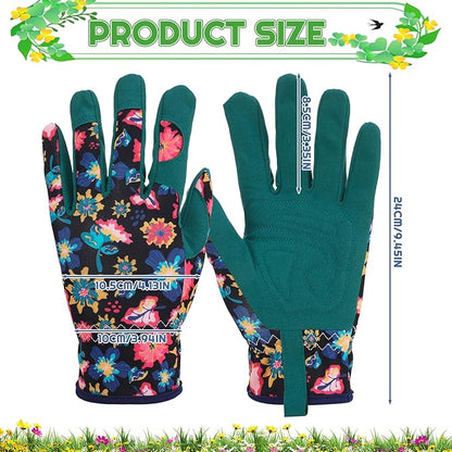 2 Pairs Gardening Gloves Thorn Proof for Women, Long And Short Leather Gardening Gloves for Rose Pruning Yard Work
