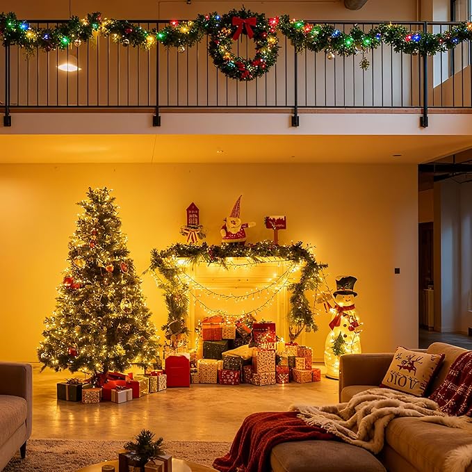 3000 LED Christmas Lights: Twinkle Lights for Christmas Tree - 214FT Fairy Light with Remote - Waterproof Warm White Light Plug in String Light for Bedroom Garland Party