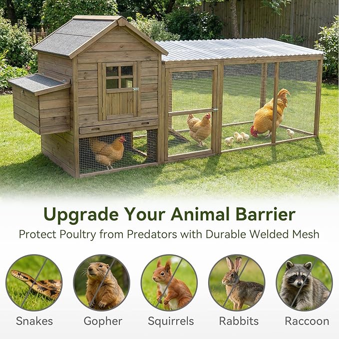 Amagabeli Hardware Cloth 8 inch x 25 ft 1/4 Inch Galvanized Wire Mesh Small Animal Barrier for Foundation Vents Fence Gaps Shed Bottom Chicken Coop Repair Rustproof Critter Blocker Screen DIY Craft